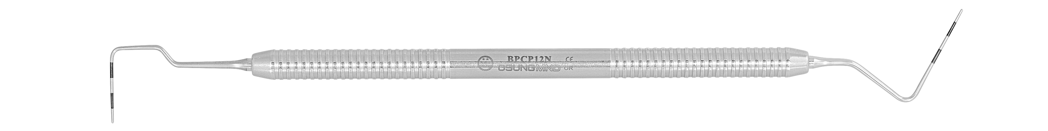 Dental Probe, Metal handle, 3-6-9-12, BPCP12N