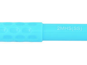 Dental Mirror, Softgrip Handle, Simple Stem, Blue, 5/pack