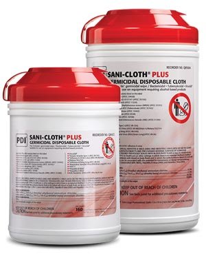 PDI Sani-Cloth Plus x-large 7.5" x 15" 65/canister