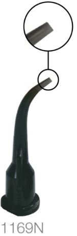 PacDent Delivery Tips- Curved black tips with no brush, 100/pk