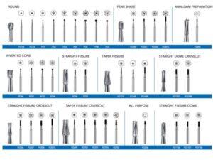 Pacdent FG Carbide burs, clinic pack (100 pcs)