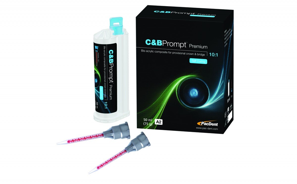 PacDent - C&B Prompt™ 10:1 - PD-126-A1 Intro kit: 1- 50 ml cartridge, A1, 10 - mixers, 1 - 10:1 Dispenser