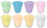 PacDent - Disposable Grey Cups, 5 oz., 1000/box