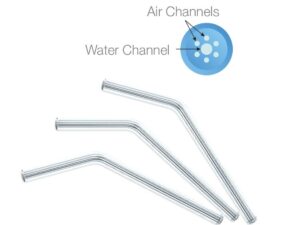 PacDent KleanTip Air/Water Syringe Tip - ST-250 Clear, standard 76mm, 250 per pack