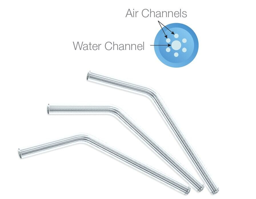 PacDent KleanTip Air/Water Syringe Tip - ST-250 Clear, standard 76mm, 250 per pack