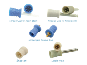 PacDent Disposable Prophy Cups 256 Reg. latch type Torque cup with resin stem