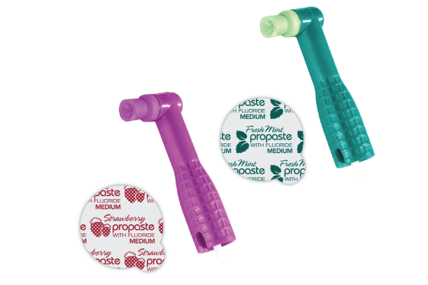 PacDent ProAngle® Plus + ProPaste™ Combo Pack 251-100 Soft green cup, coarse mint paste