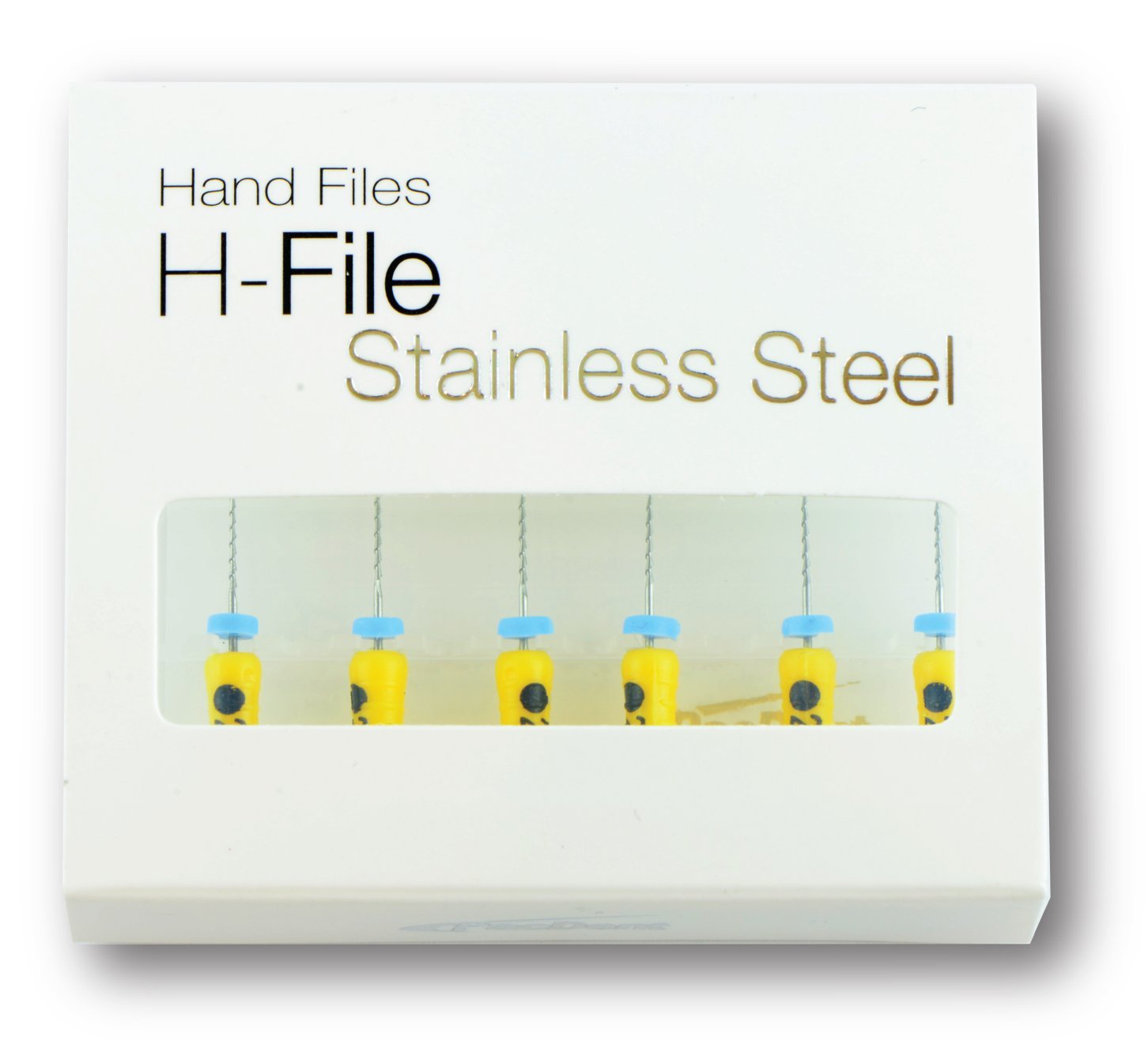 Pacdent Stainless Steel H Files (Hand), Assorted Size # 15-40, Length 21 mm