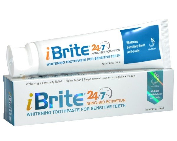 PacDent 12 x 25 g iBrite whitening toothpaste tube, 12/pk travel size