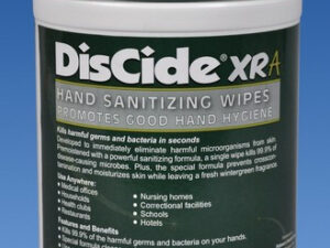 DisCide® XRA Hand Sanitizing Wipes, 	6" x 8", 160 count canister