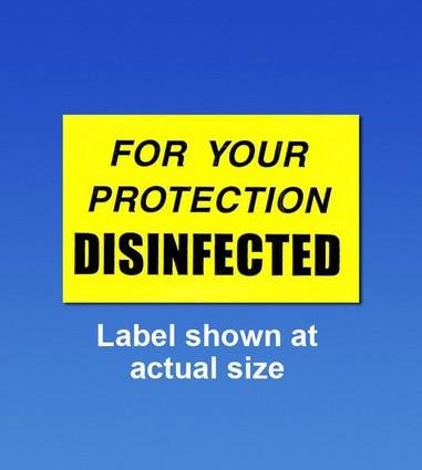 Palmero Healthcare Disinfected Labels - 250/roll