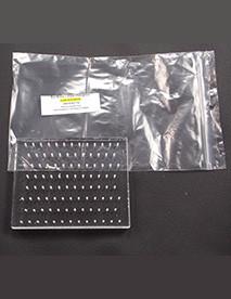 Palmero Healthcare Clear Plexiglass 100 Hole Bur Blocks - Friction Grip