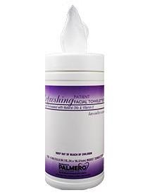 Palmero Refreshing Patient Facial Towelettes- 6"x 6.5", 140/canister