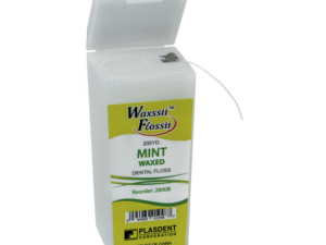 Plasdent® Waxsii™ Flossii Waxed Nylon Floss with Dispenser, Mint Flavored (200 Yards/Roll)