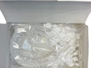 Plasdent, White, Plastic Bib Clips, 24 PCS/BOX