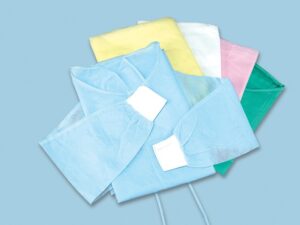 Plasdent PREMIUM BARRIER GOWN/One Size Fits All (10pcs/bag) - WHITE
