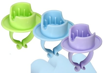 Plasdent Phrophy Paste Rings, Assorted Colors, 100 pcs/bag