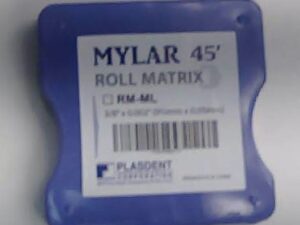 Plasdent Mylar Roll Matrix Dispenser, 45', 9 1/2mm (3/8) x 0.05mm (0.002)
