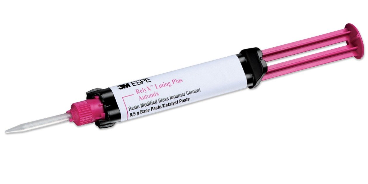 Dentsply Sirona, 3M™ RelyX™ Luting Plus Automix value pack,  3 x 8.5g (5ml) automix syringes, 36 automix tips