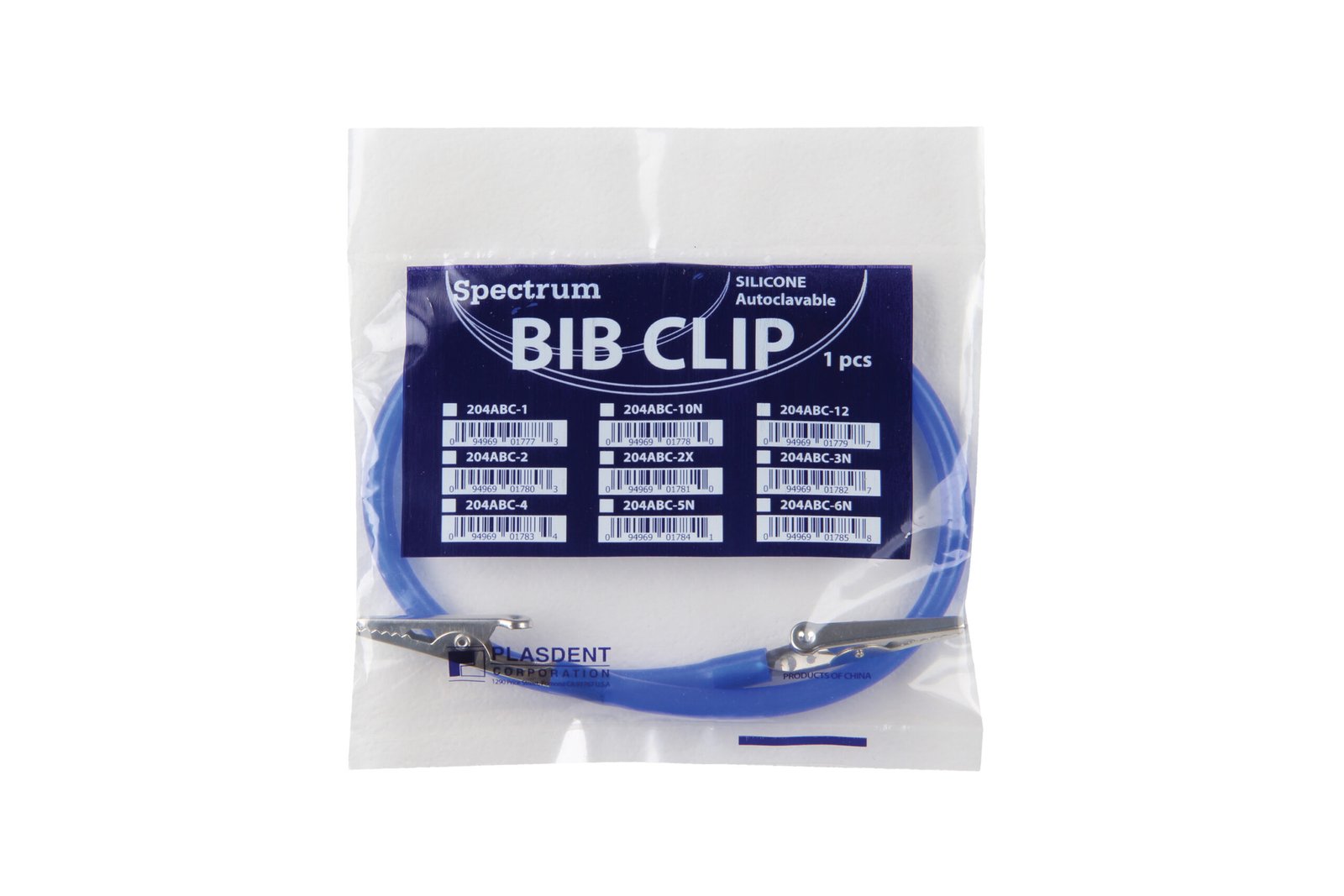 Plasdent SILICONE SPECTURM BIB CLIPS - WHITE