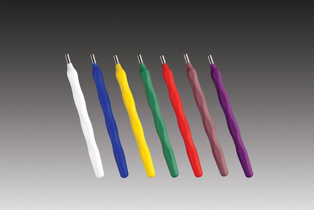 Plasdent SILICONE MIRROR HANDLES, Cone Socket - WHITE