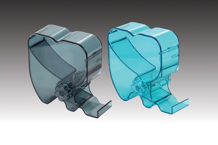 Plasdent EURO COTTON ROLL DISPENSER - TRANSPARENT BLUE