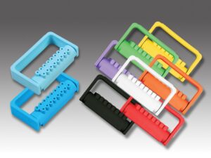 Plasdent FG BUR CADDY II, capacity: 16 FG Burs, Autoclavable to 250° - WHITE
