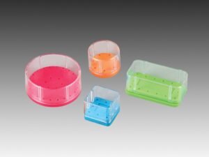Plasdent SILICONE LARGE ROUND BUR BLOCK (Capacity: 28, Diameter: 2 13/16") - WHITE