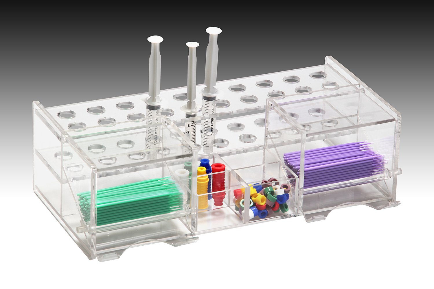 Plasdent MULTIPURPOSE COMPOSITE SYRINGE ORGANIZER (DOUBLE DISPENSER)