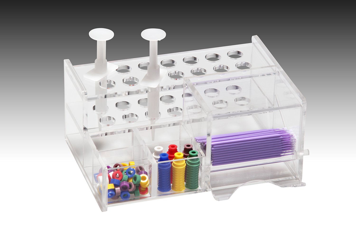 Plasdent SMALL MULTIPURPOSE COMPOSITE SYRINGE ORGANIZER (SINGLE DISPENSER)