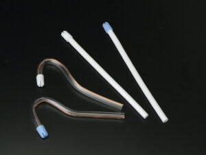 Plasdent FLEXJET™ SALIVA EJECTORS SOFT, Clear with White Tip (100pcs/bag, 10bag/box, 4box/case)     