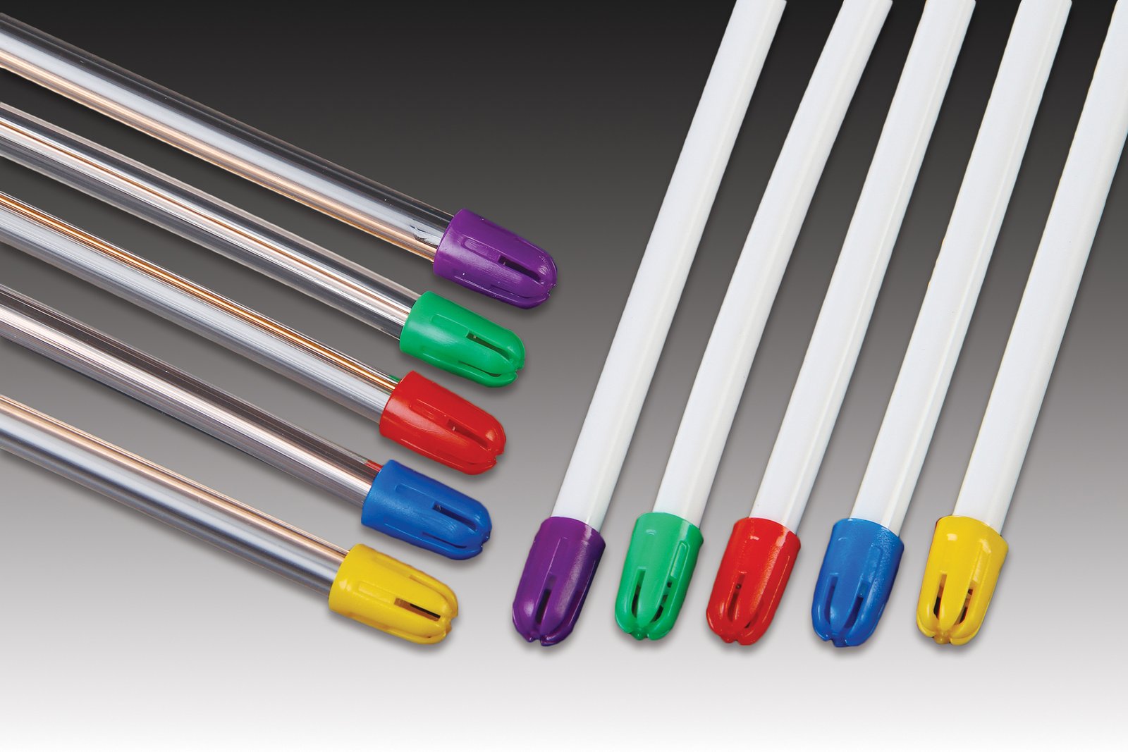 Plasdent FLEXJET™ SALIVA EJECTORS, Clear with Multicolor Tip (100pcs/bag, 10bag/box, 4box/case)