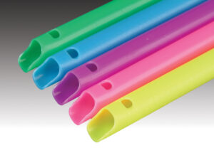 Plasdent HI-VAC™ MULTI COLORS ORAL EVACUATOR, Assorted 5 Neon Colors - 100 pieces per bag