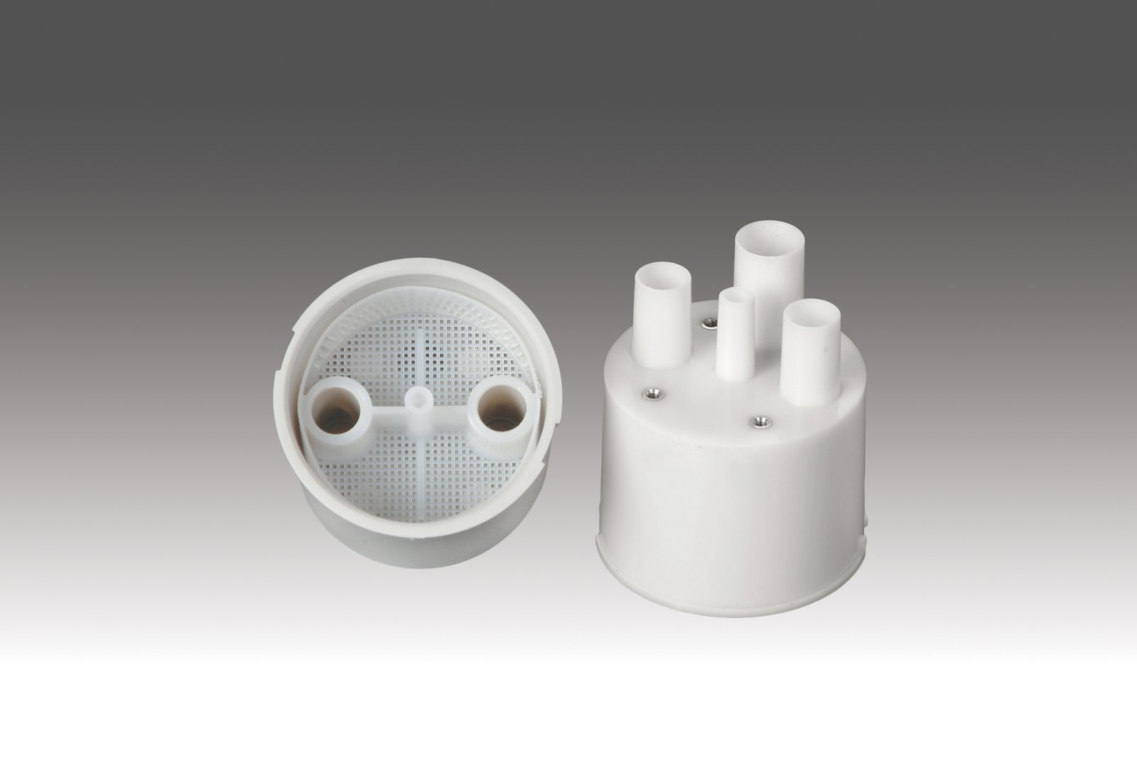 Plasdent TYPE A VACUUM CANISTER (2⅛") Bottom Port, Beige