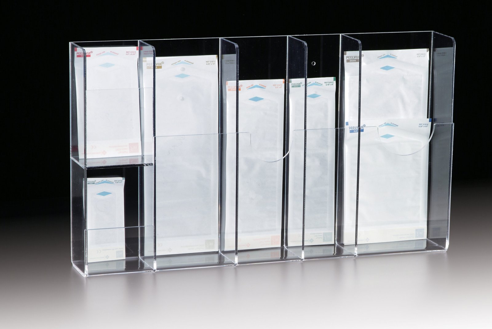 Plasdent ACRYLIC POUCHES DISPENSER MULTI-SIZED