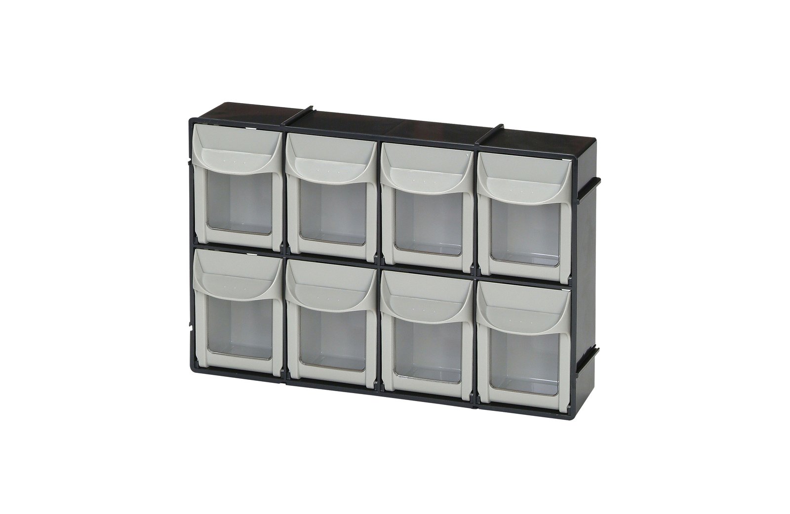 Plasdent 8-Bin Unit - White Frame (11 ¹³⁄₁₆" W x 8"H x 3 ⅜"D)