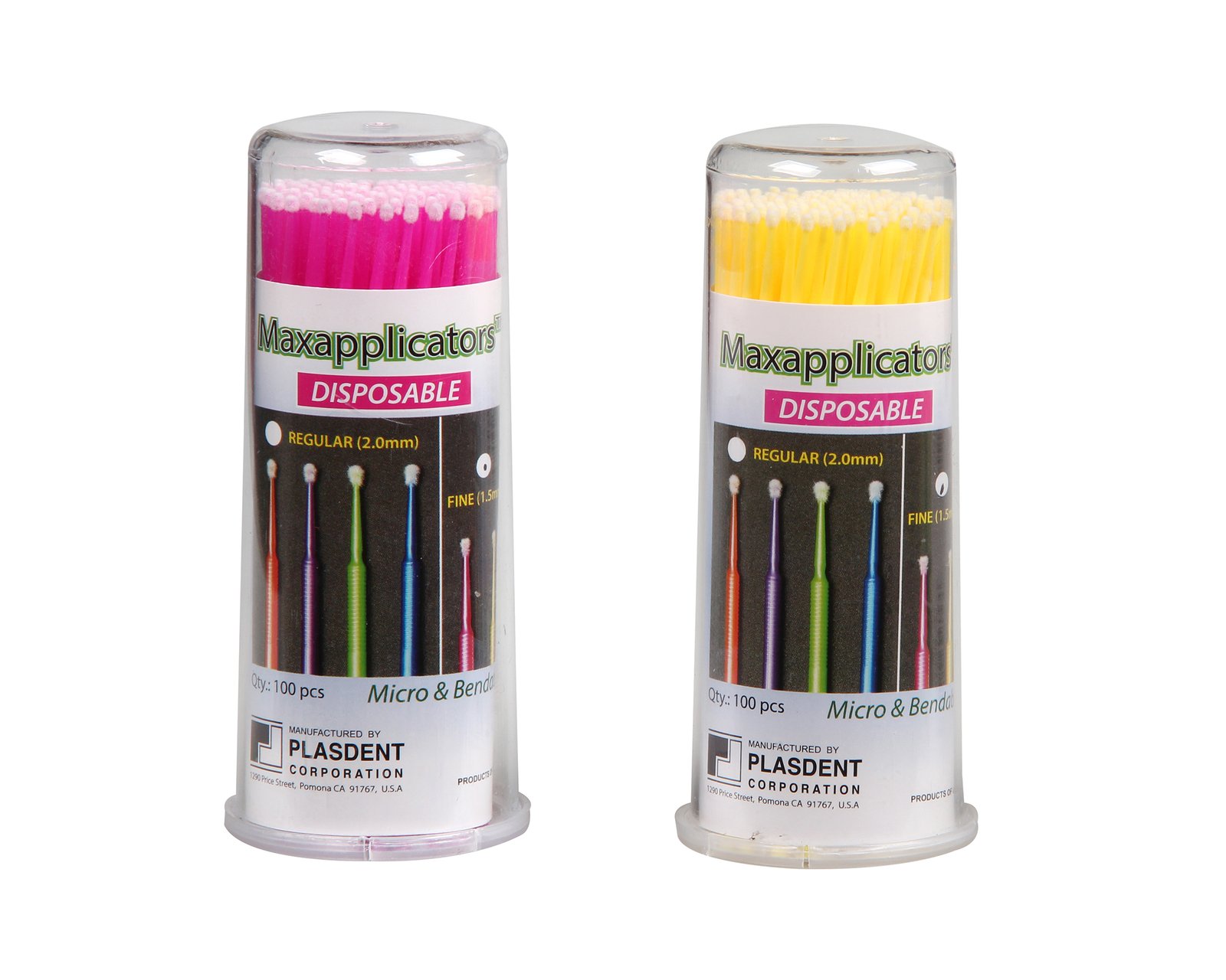 Plasdent MAXMICRO APPLICATORS-1.5mm Fine - PINK (100pcs/box)