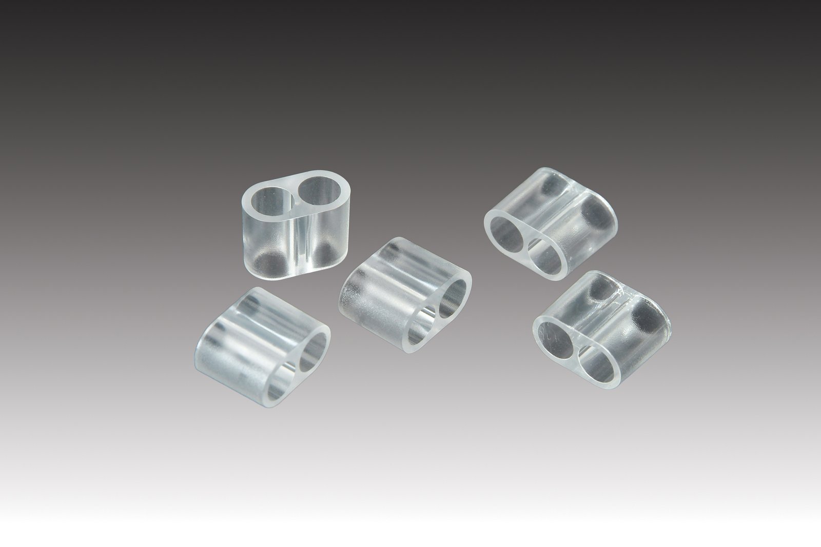 Plasdent VPS MATERIAL CARTRIDGES CONNECTORS, Clear (5pcs/bag)