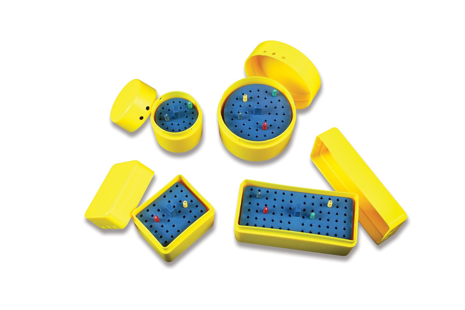 Plasdent LARGE ROUND ENDO BOX, 44 Endo Intruments