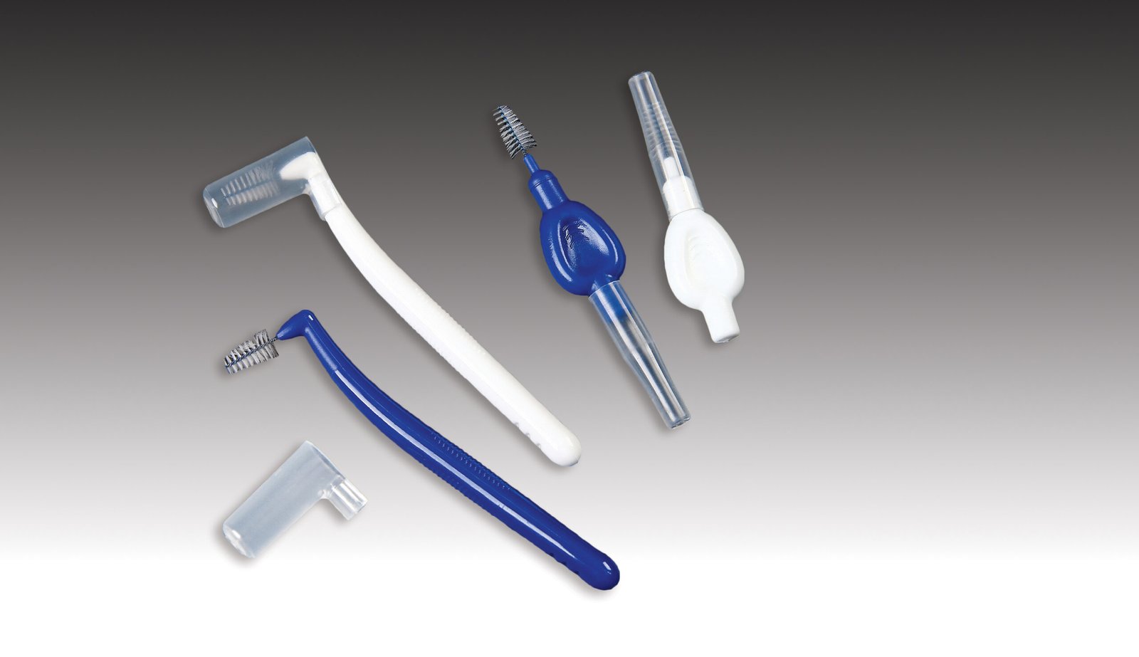 Plasdent Interdental Brushes - WIDE, Blue & White Assorted, (50bags of 1/box)