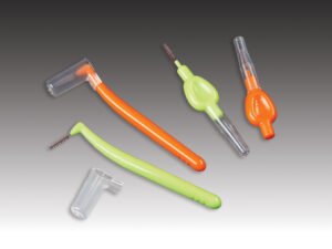 Plasdent Interdental Brushes - TIGHT, Orange & Green Assorted, (50bags of 1/box)