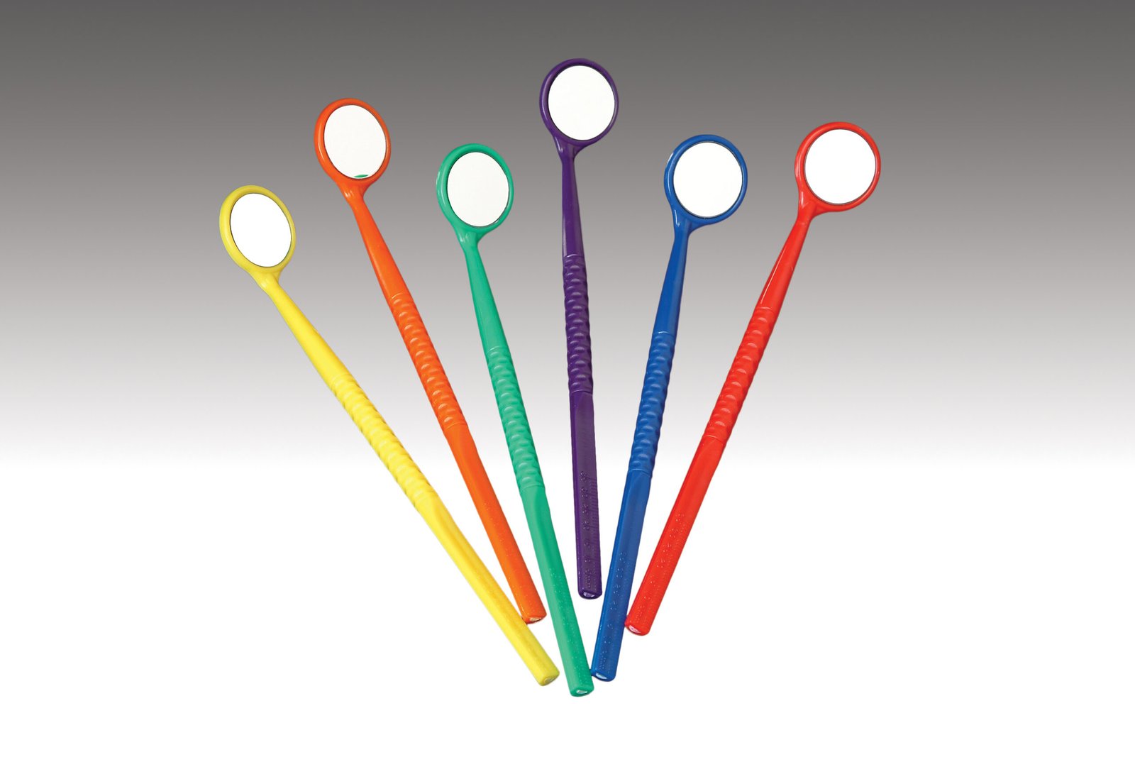 Plasdent Disposable Mouth Mirror Assorted 6 Bright Colors (48pcs/bag)