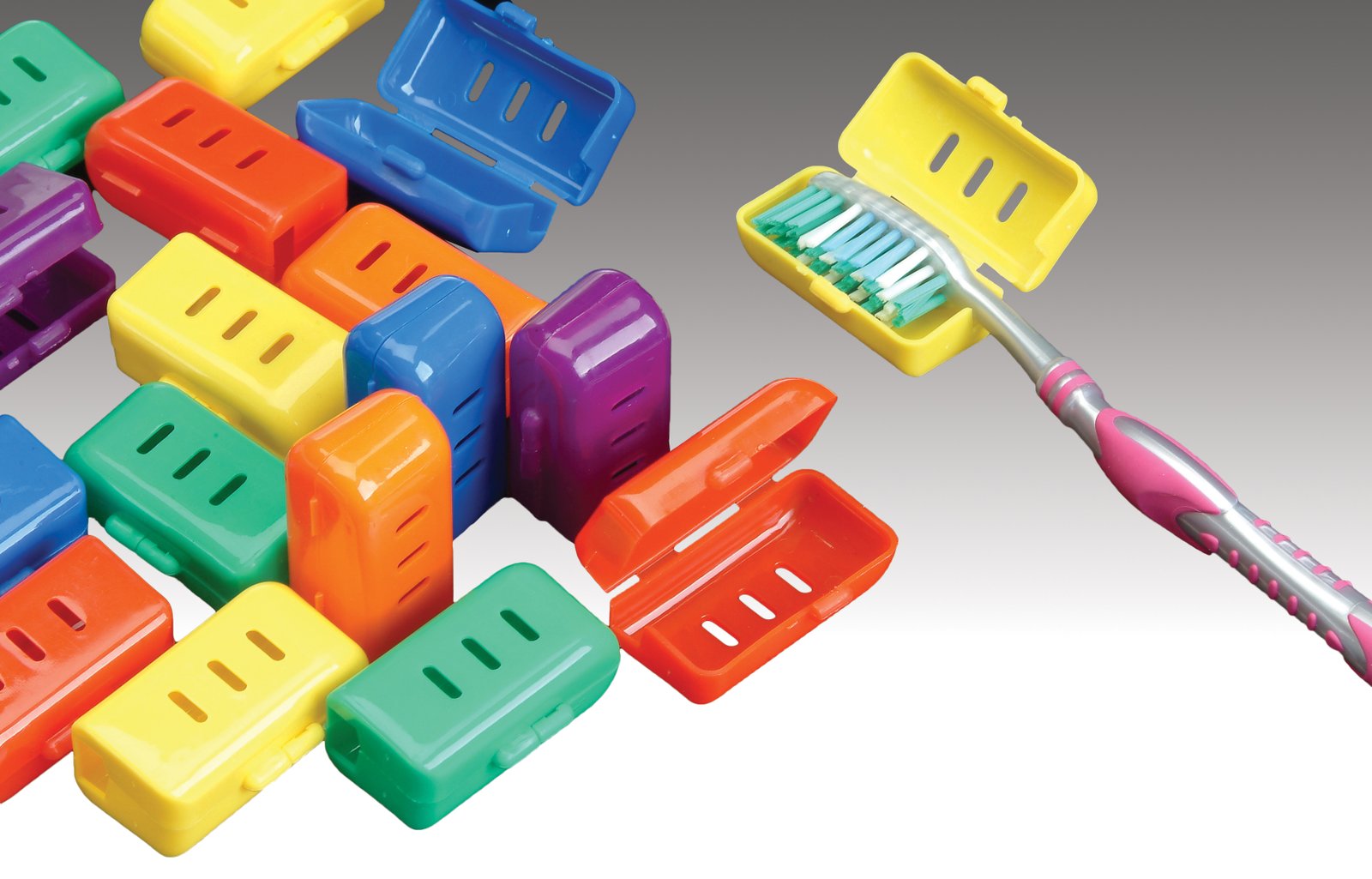 Plasdent TOOTHBRUSH COVERS, Assorted Colors (144pcs/bag)