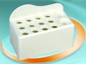 Plasdent COMPOSITE SYRINGES BRACKET, White, for 12 Syringes & 2 Bottles (5½"W x 4"H x 3⅜"D)
