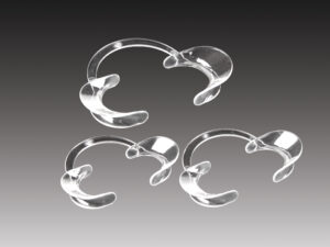 Plasdent Extand Cheek Retractors - Handfree, Autoclavable to 275 - Adult, Clear (2pcs/box) 