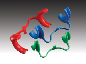 Plasdent Disposable Intraoral Cheek Retractors - Large, Red, (10pcs/bag) 