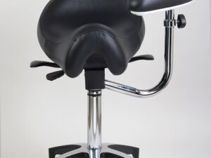 Plasdent SADDLE ASSISTANT STOOL, WIDE, BACK REST