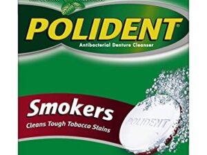 POLIDENT® SMOKERS DENTURE CLEANSER 84 Tablets