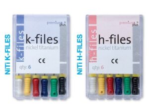  Premium Plus Nickel-Titanium H-Files (6 pcs), Size #08, 21mm