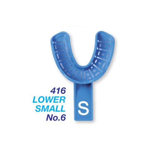 Premium Plus Disposable Impression Trays with Rim Lock (10 pcs) - Lower Small